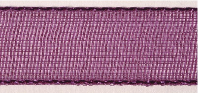 Organzaband 7mm x 10m Rolle lila