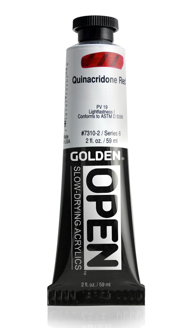 Golden OPEN Acrylics 59 ml, 7310 S-6 Quinacridone Red