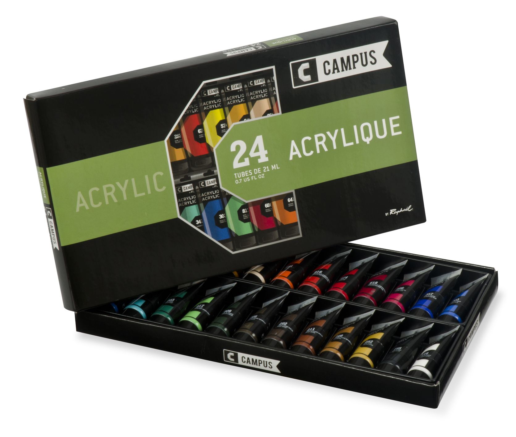 CAMPUS Acrylic 24 x 21ml Kartonschachtel by Raphael N131721.00
