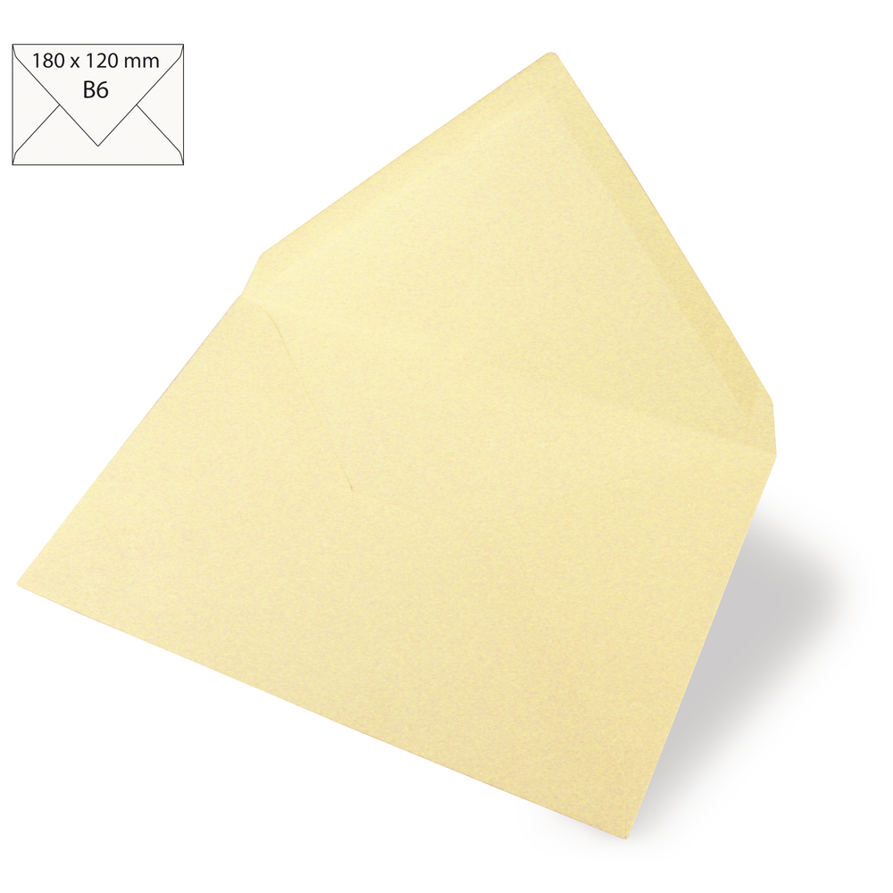 Kuvert Uni B6 90g/m² beige