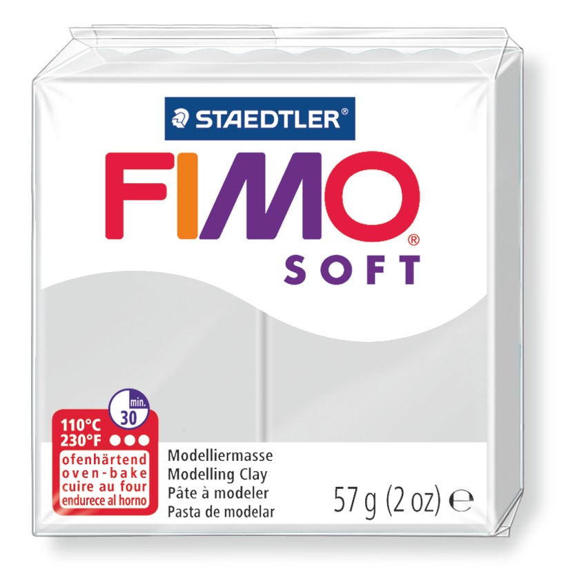 Fimo Soft Modelliermasse 57g 80 Delphingrau