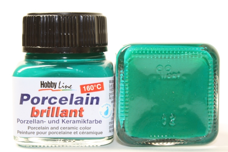 Hobbyline Porzellanfarbe 160° 20ml Smaragdgrün