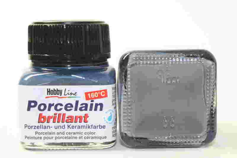 Hobbyline Porzellanfarbe 160° 20ml Grau