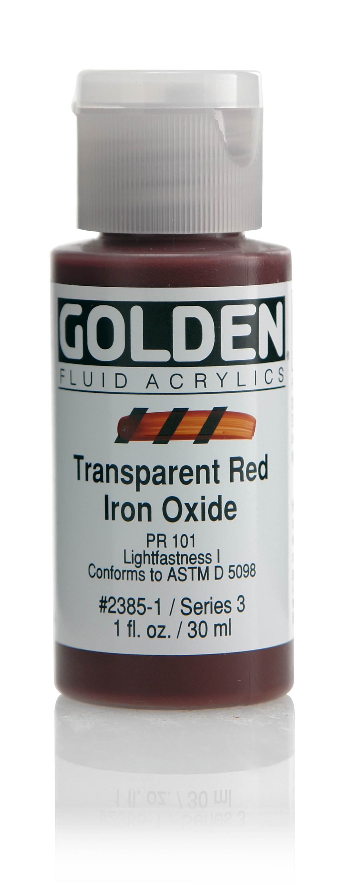 Golden Artist Color FLUID 29 ml, 2385 S-3 Transparent Red Iron Oxide