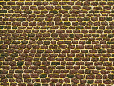 Mauer unregelmäßig Dekorpappen 22x10cm 5 Stück