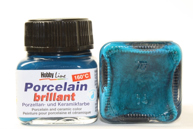Hobbyline Porzellanfarbe 160° 20ml Türkisblau