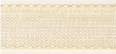 Organzaband 7mm x 10m Rolle beige