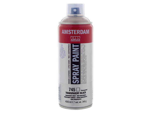 Amsterdam Acryl Spray 400 ml, 17167450 Transparent Schwarz