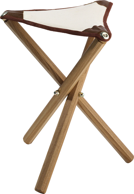 Malstuhl Holz/Leder klappbar klein