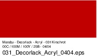Marabu Decorlack 50ml 113005 031 Kirschrot