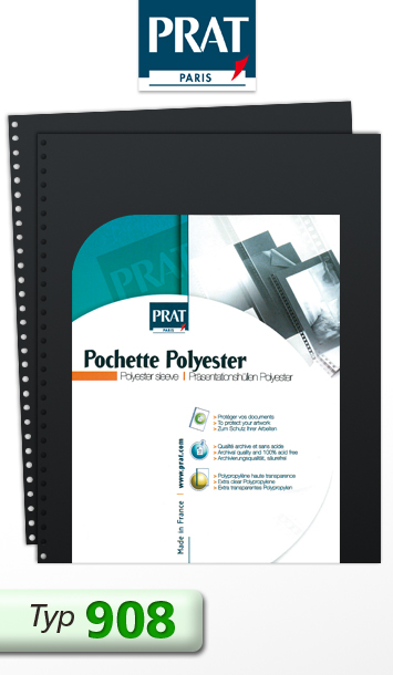 Präsentations-Hülle Polyester Multiringlochung 10er Pack