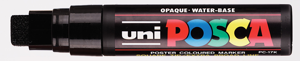 POSCA Marker Eckig EB Schwarz, PC17K N