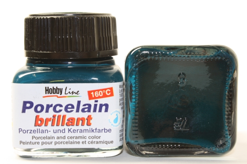 Hobbyline Porzellanfarbe 160° 20ml Dunkelgrün