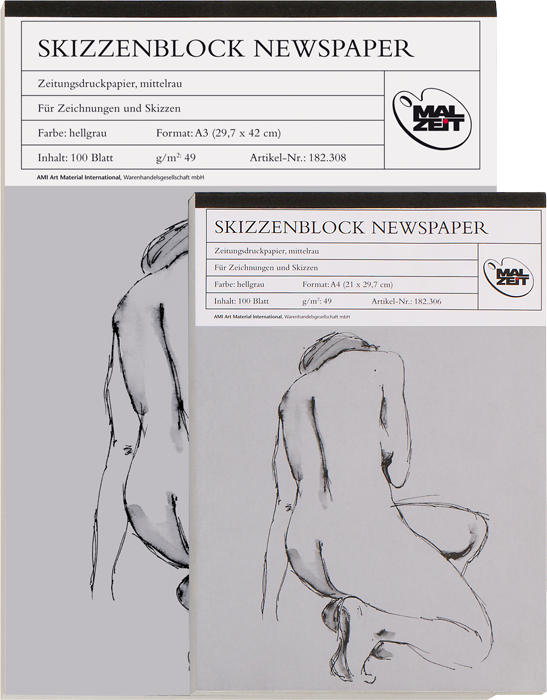Skizzenblock Newspaper 49g/m² 100 Blatt