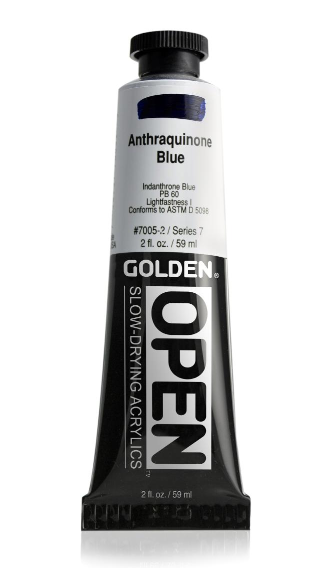 Golden OPEN Acrylics 59 ml, 7005 S-7 Anthraquinone Blue