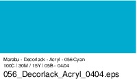 Marabu Decorlack 50ml 113005 056 Cyan