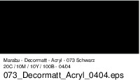 Marabu Decormatt 50ml 140105 073 Schwarz