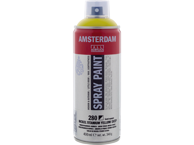 Amsterdam Acryl Spray 400 ml, 17162800 Nickeltitangelb dunkel