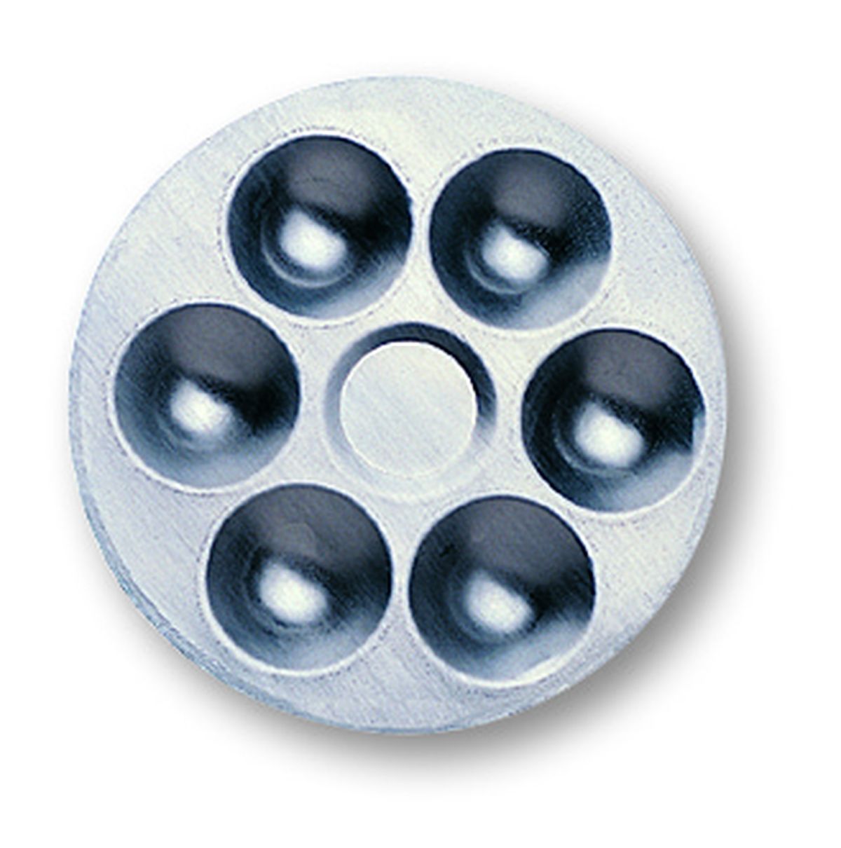 Alu-Palette rund 6 Näpfe