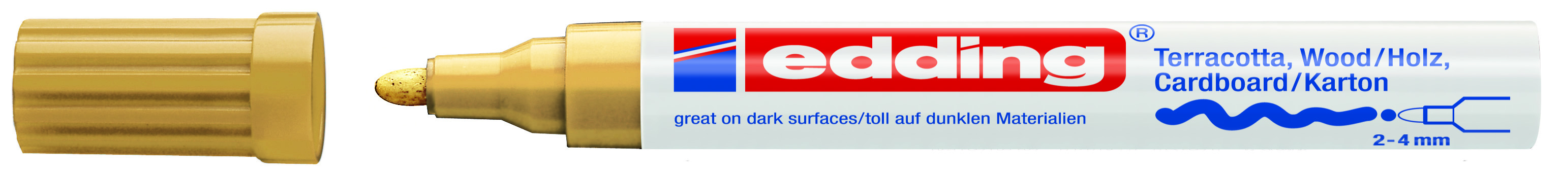 edding 4000 Mattlack-Marker gold