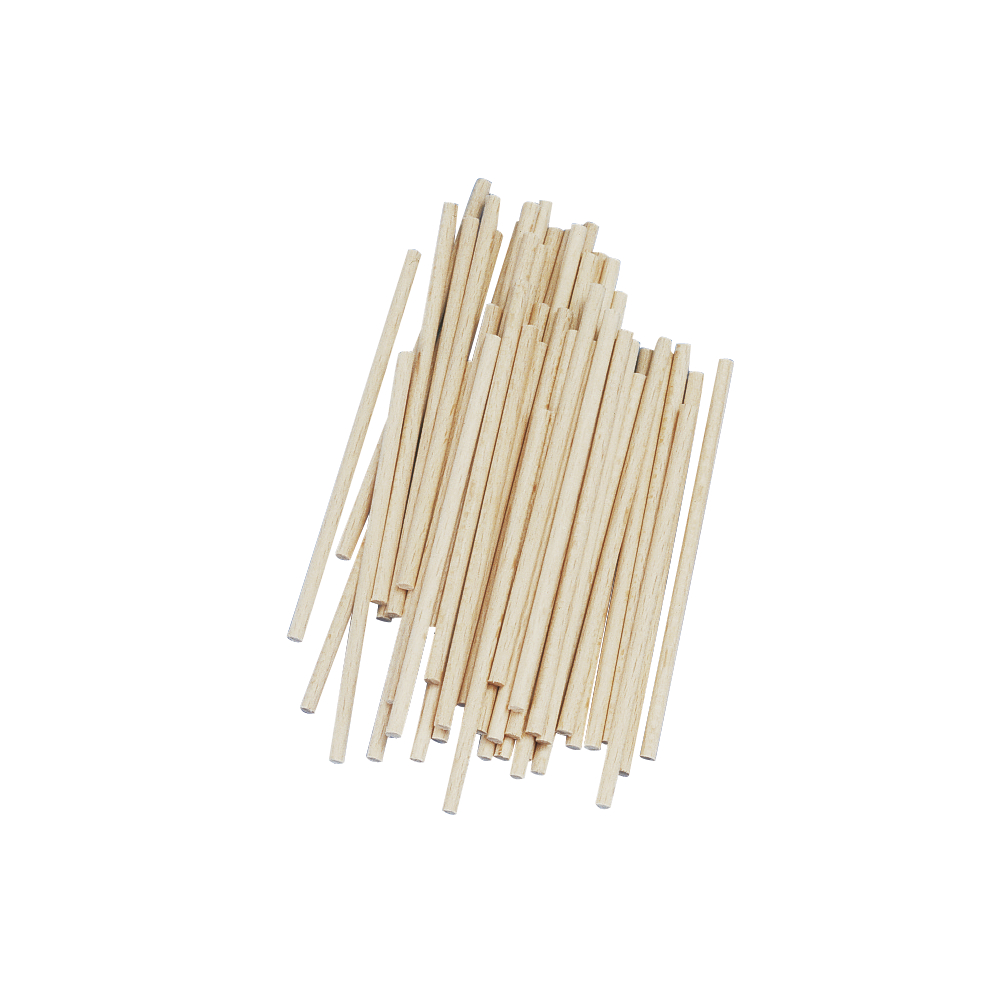 Bastelhölzer Ø 4mm x 10cm 60 Stück natur