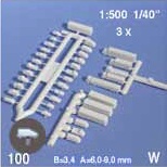 Schulcz Polystyrol Fahrzeugset 100tlg. 1:500
