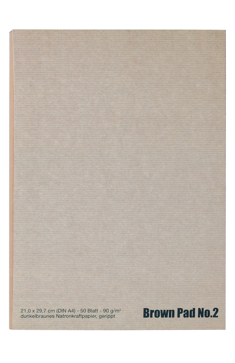 Der Braune Block No.2 A4, 50 Blatt, 90 g/m²