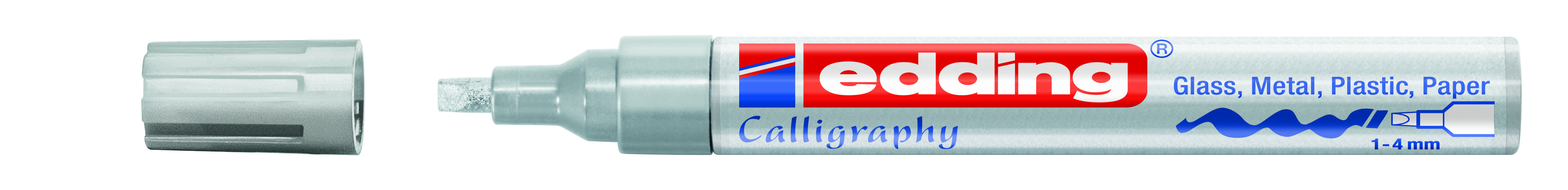 edding 755 Glanzlack-Marker Kalligrafie silber