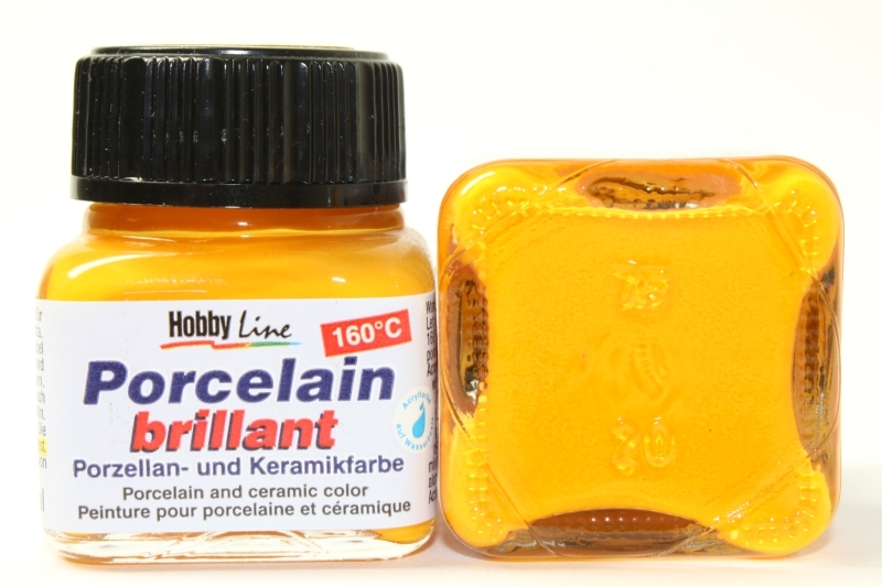 Hobbyline Porzellanfarbe 160° 20ml Signalgelb