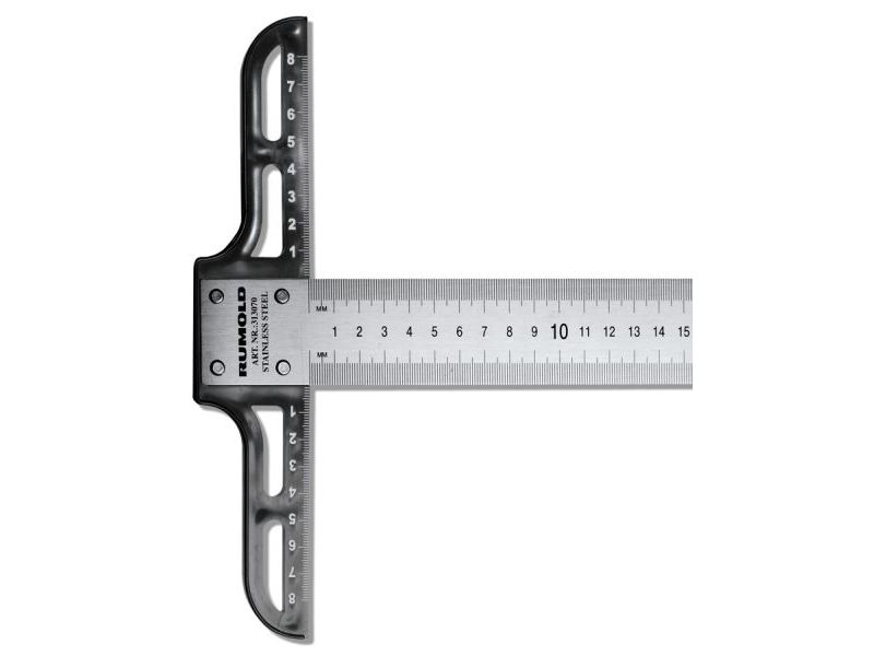 Stahl-Reißschiene mit mm-Teilung