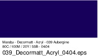 Marabu Decormatt 50ml 140105 039 Aubergine