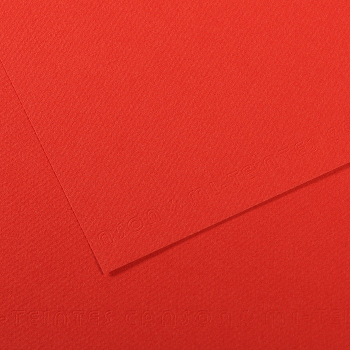 Canson Mi-Teintes Papier 160g/m² DIN A4 506 Feldmohnrot