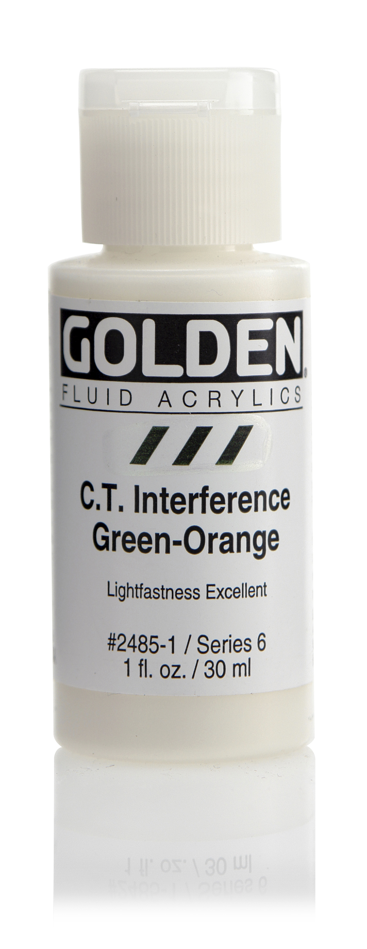Golden Artist Color FLUID 29 ml, 2485 S-6 C.T. Interference Green-Orange