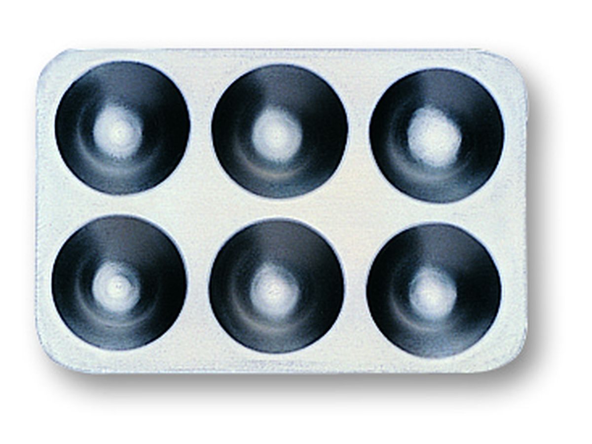 Alu-Palette eckig 6 Näpfe