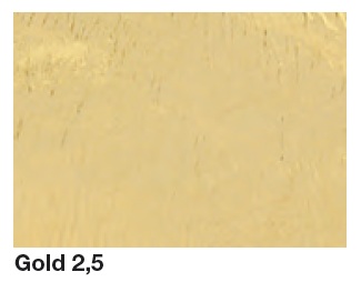 Schlagmetall Blattmetall Gold 2,5
