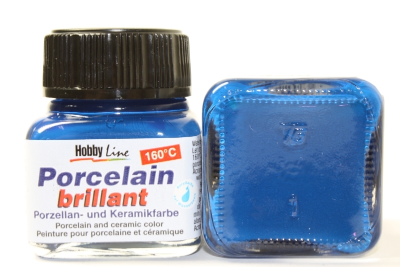 Hobbyline Porzellanfarbe 160° 20ml Cyanblau