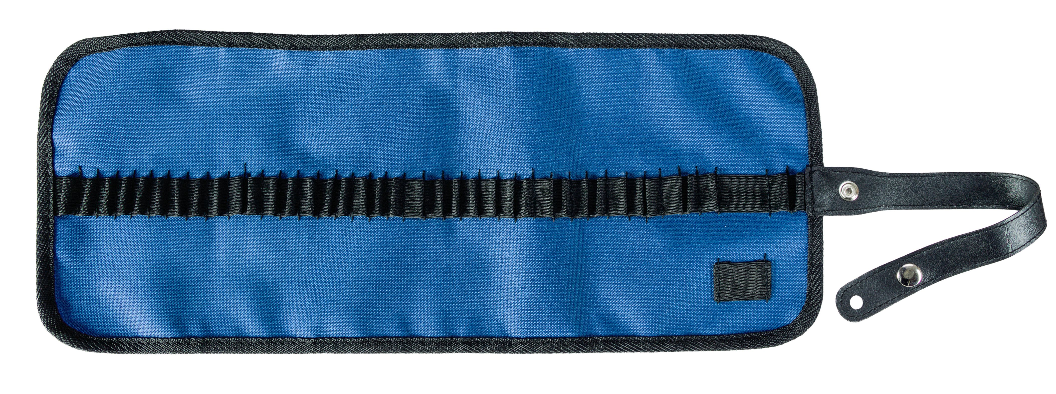 Stiftegürtel Nylon ohne Inhalt blau