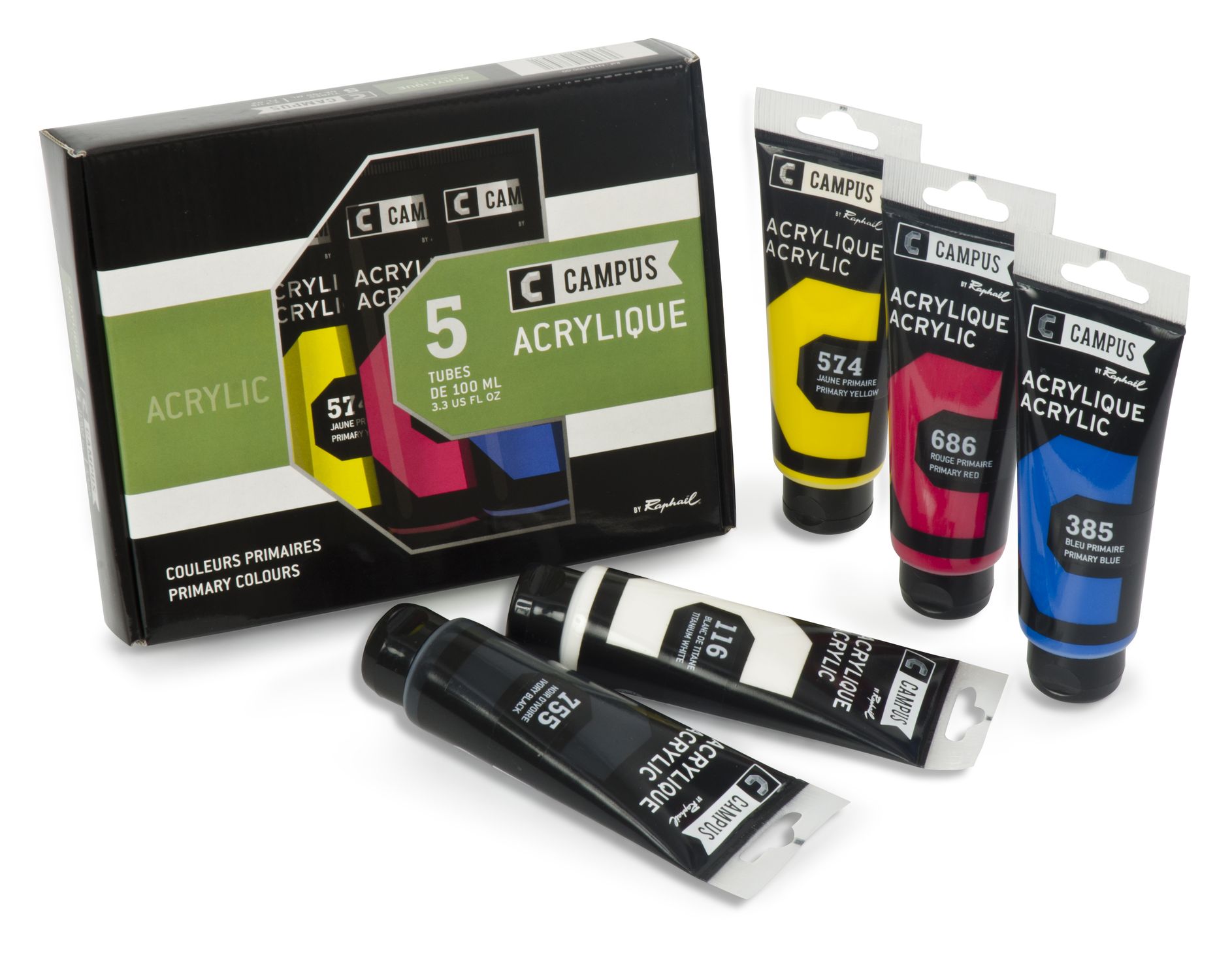 CAMPUS Acrylic 5 x 100ml Kartonschachtel by Raphael N131720.00