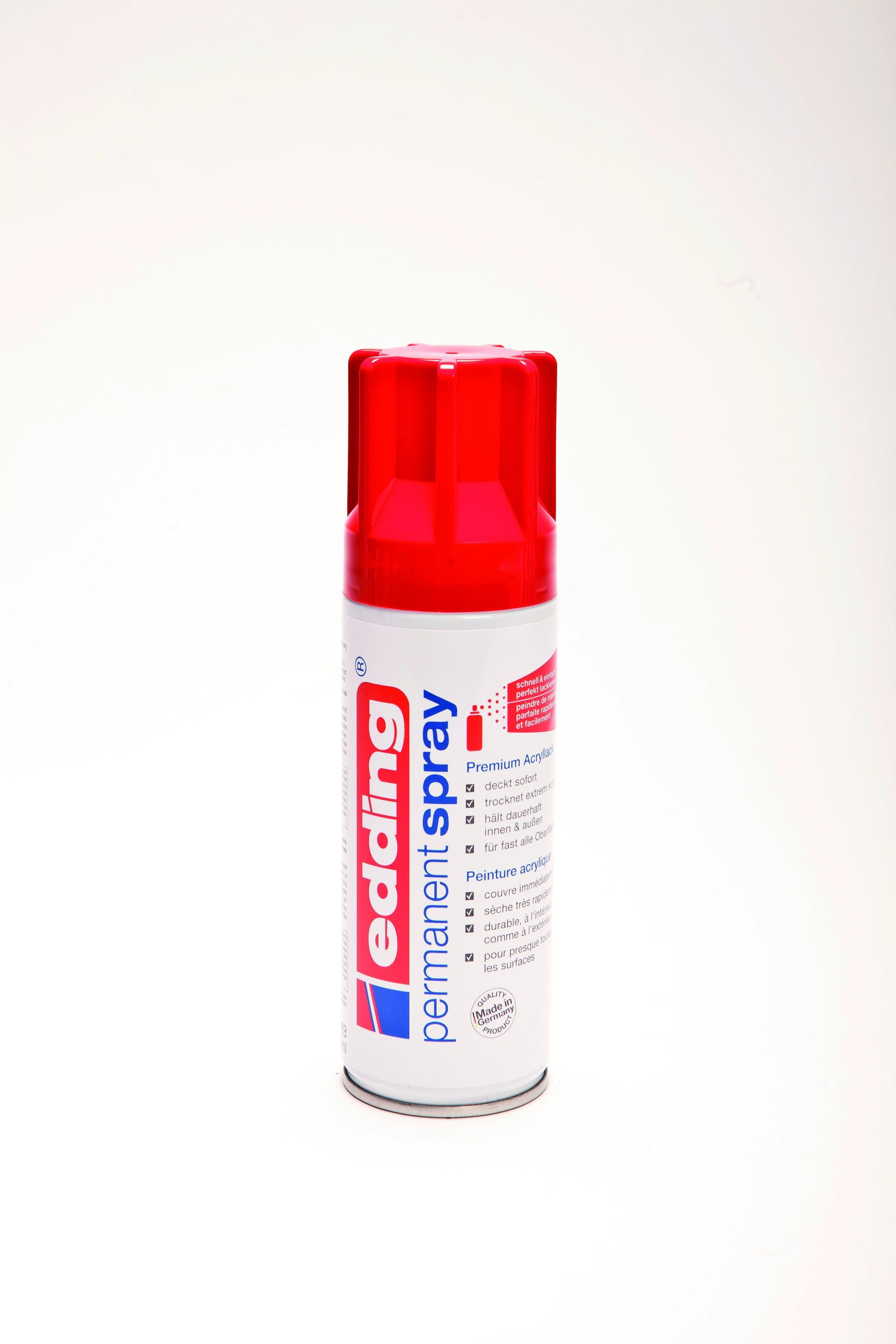 edding e-5200 Permanent Spray 200ml Verkehrsrot glänzend RAL 3020