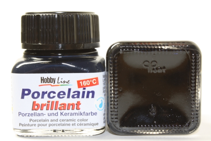 Hobbyline Porzellanfarbe 160° 20ml Schwarz