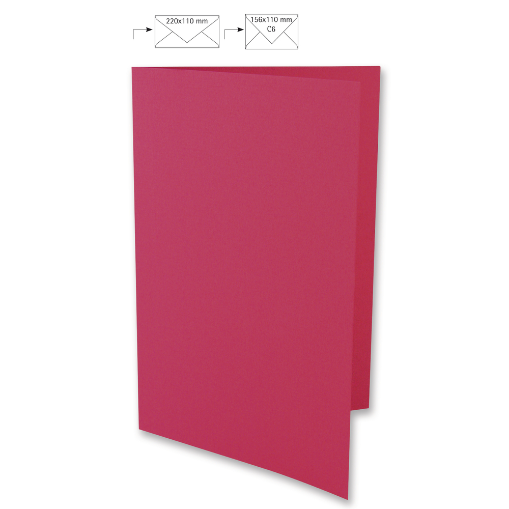 Karte Uni DIN A4 220g/m² pink