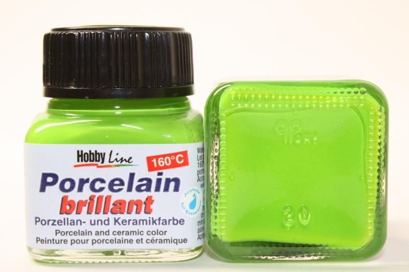 Hobbyline Porzellanfarbe 160° 20ml Reseda